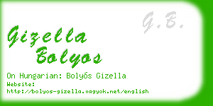 gizella bolyos business card